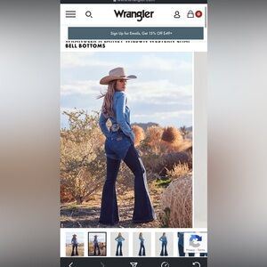 Lainey Wilson Chap Flare Bell Bottoms